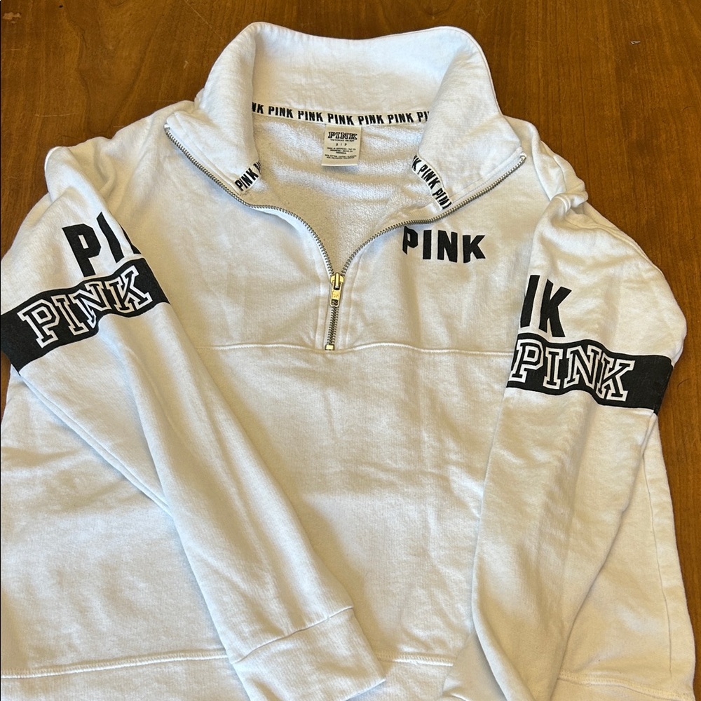 PINK Victoria's Secret Quarter-Zip Sweatshirt